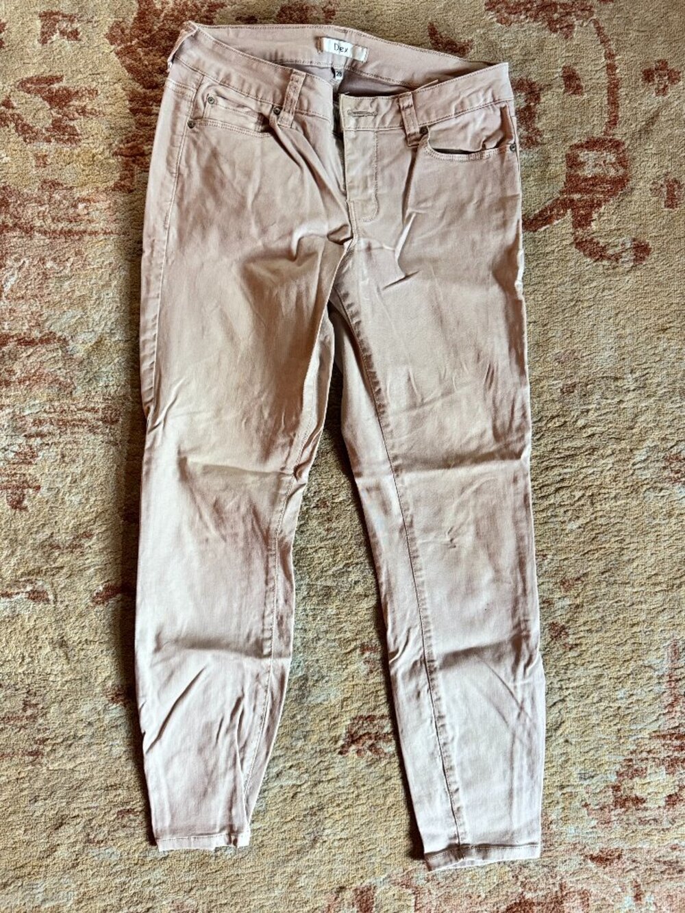 Dusty Rose DEX straight leg skinny pants